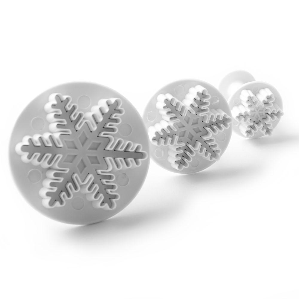 Snowflake Plunger Cutters - 3pcs 8 Snowflake Plunger Cutters - 3pcs - Image 2