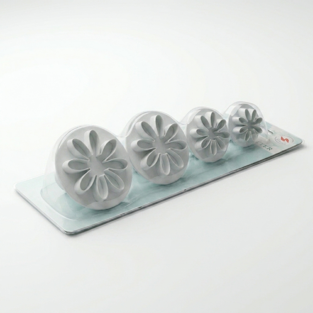 Daisy Fondant Cutter Set 8 Daisy Fondant Cutter Set - Image 2