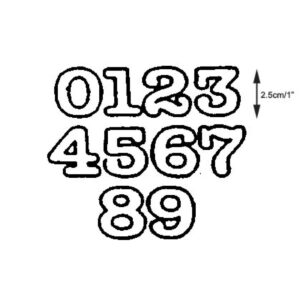 Patchwork Cutter & Embosser Numerals large.